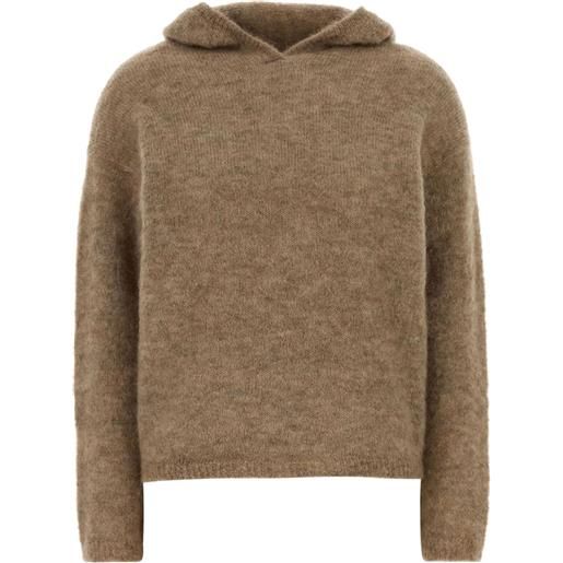 'S Max Mara felpa con cappuccio e maniche lunghe - marrone