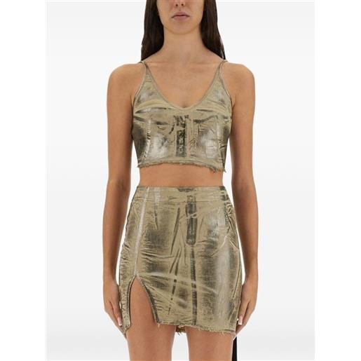 Rick Owens DRKSHDW top con spalline sottili - toni neutri