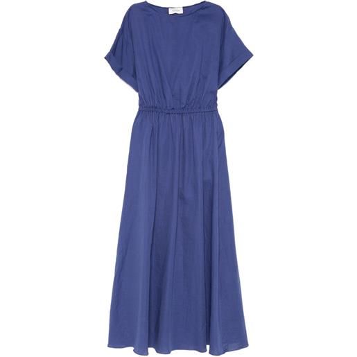 Matteau abito midi a maniche corte - blu
