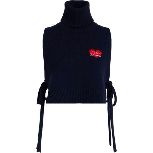 Giada Benincasa maglione ciao. Amore - blu