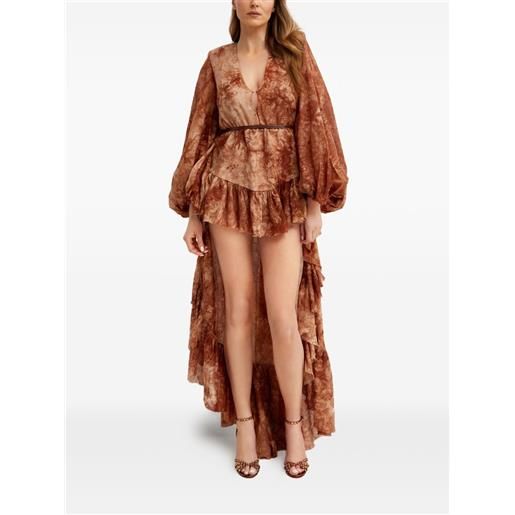 Bronx and Banco abito caleta con fantasia tie-dye - marrone