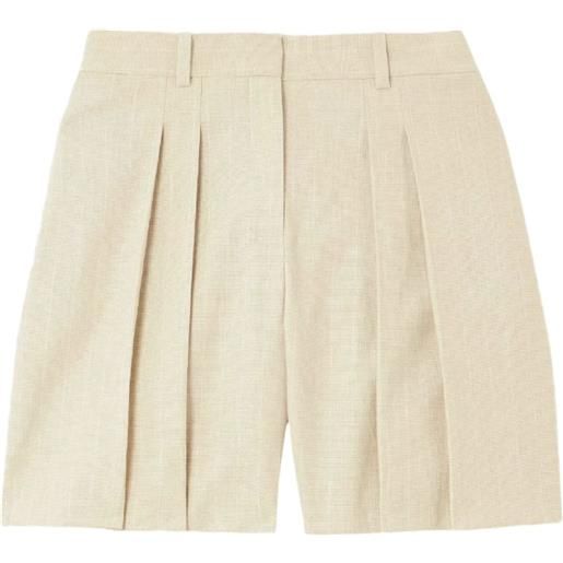 Theory shorts sartoriali con pieghe - toni neutri