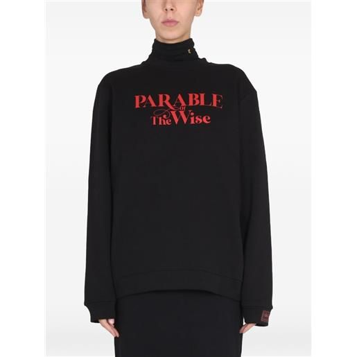 Raf Simons felpa con scollo rotondo - nero