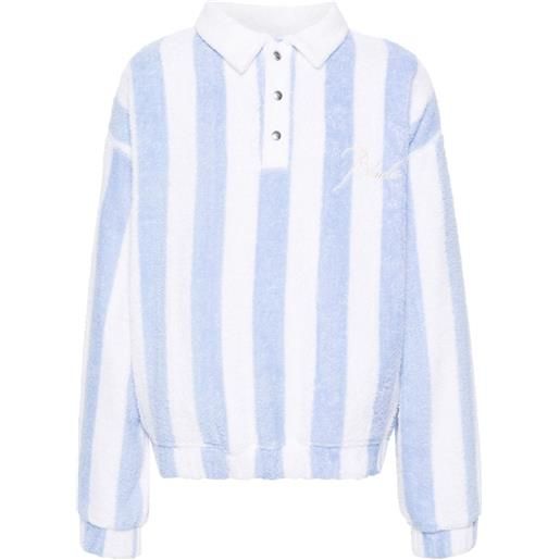 RHUDE polo a righe - blu