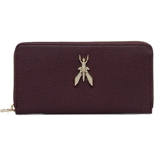 Patrizia Pepe portafoglio con placca fly e zip - viola