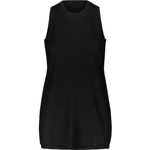 Frenckenberger canotta a coste in cashmere - nero