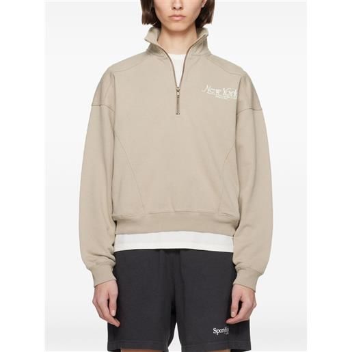 Sporty & Rich felpa leggera in cotone - toni neutri