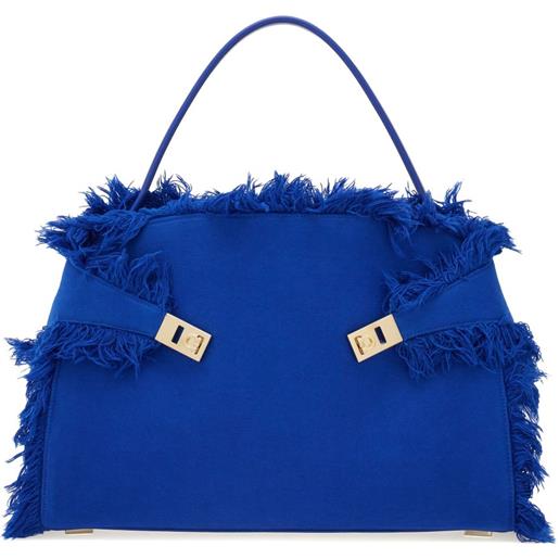 Aileese Borsa A Mano Donna In Pelle PU Blu | Grande Capiente Con Manici E Tracolla Regolabile | Uso Quotidiano