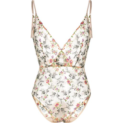 Gilda & Pearl body con ricamo - marrone