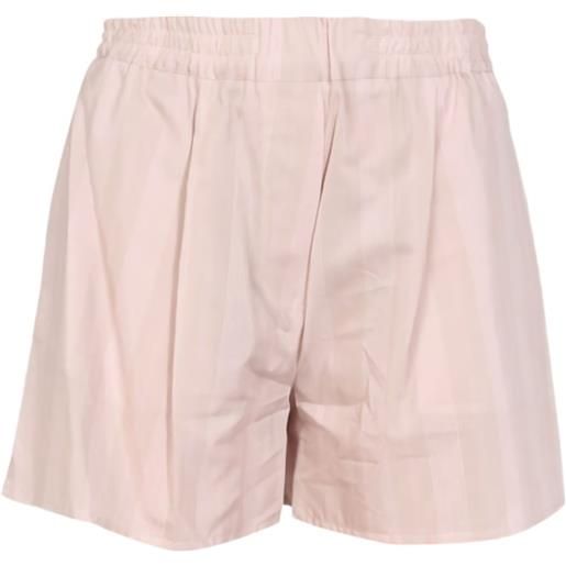 Off-White shorts a righe - rosa