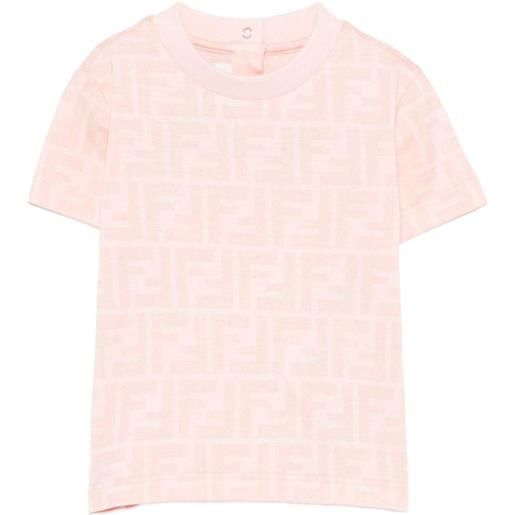 Fendi Kids t-shirt con logo - rosa