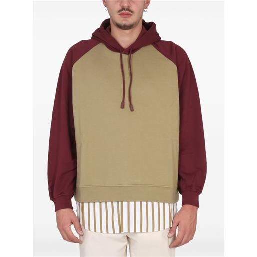 Sunnei felpa con maniche raglan e cappuccio - toni neutri
