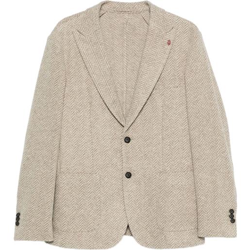 LIU JO blazer con motivo spigato - toni neutri