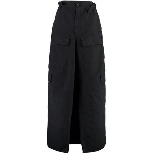 Balenciaga gonna con tasche - nero