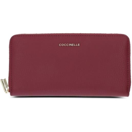 Coccinelle portafoglio con stampa - rosso