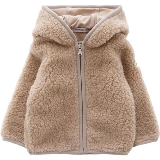 Moncler Enfant giacca teddy con cappuccio - toni neutri