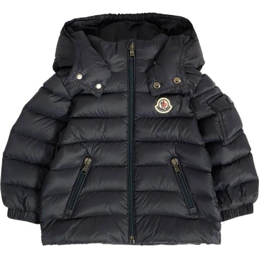 Moncler Enfant piumino con cappuccio - blu