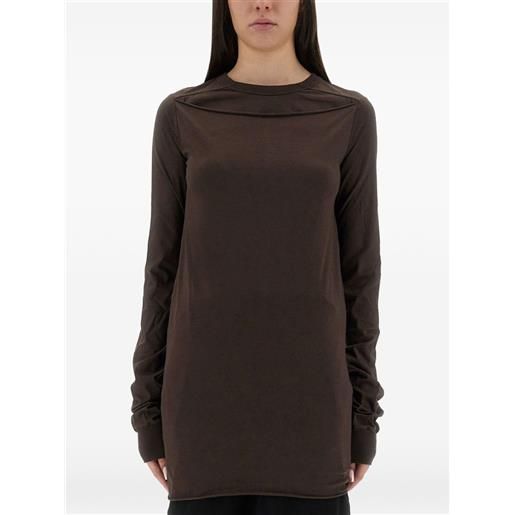 Rick Owens top a maniche lunghe - marrone