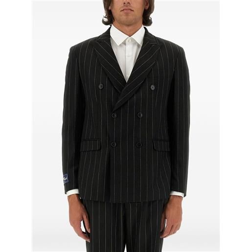 Family First blazer doppiopetto gessato - nero