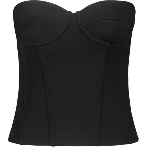 WARDROBE.NYC corsetto con zip - nero