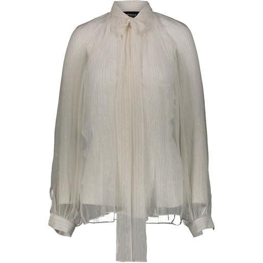 Rochas camicia a righe - toni neutri