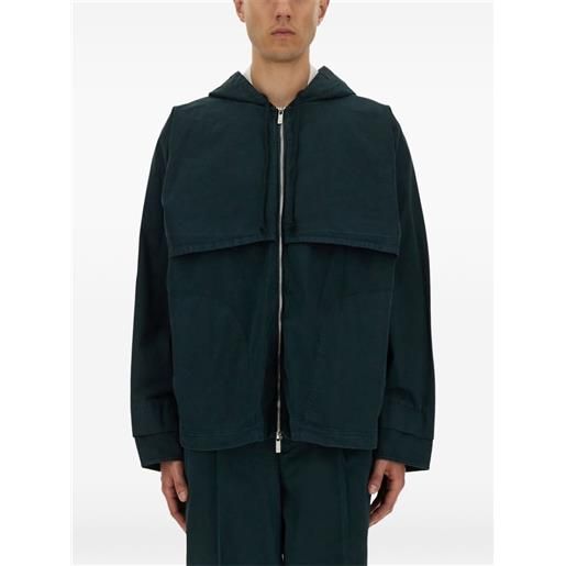 Helmut Lang giacca con cappuccio - verde