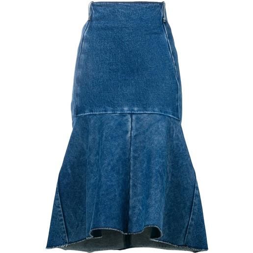 Balenciaga gonna godet - blu