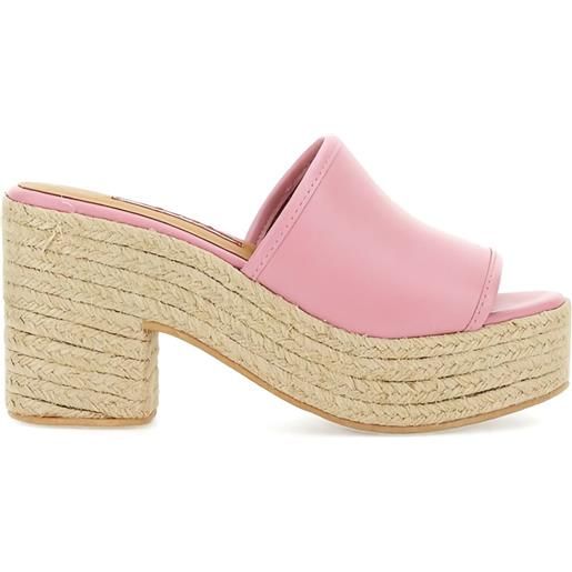 MOSCHINO JEANS sandali espadrille con plateau - rosa