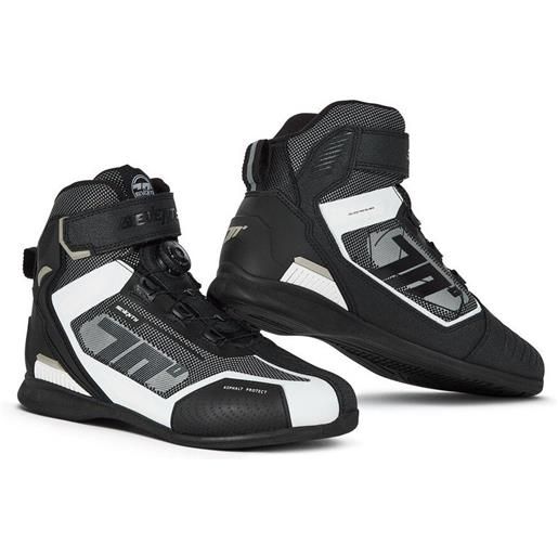 Seventy scarpe moto Seventy degrees sd-br3 veloce pro nero bianco