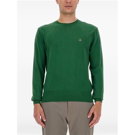 Vivienne Westwood maglione orb girocollo - verde
