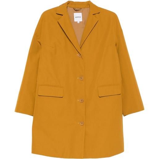 ASPESI cappotto con tasche - giallo