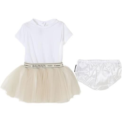 Balmain Kids abito in tulle - bianco