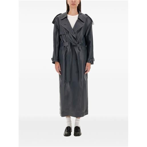 Salvatore Santoro cappotto con cintura - grigio