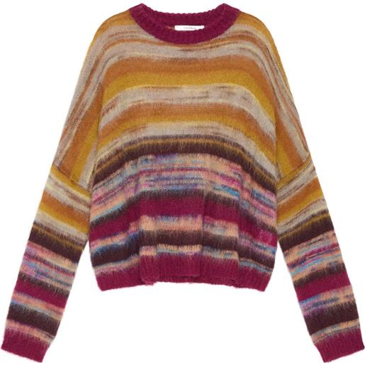 MALIPARMI maglione a righe - rosso