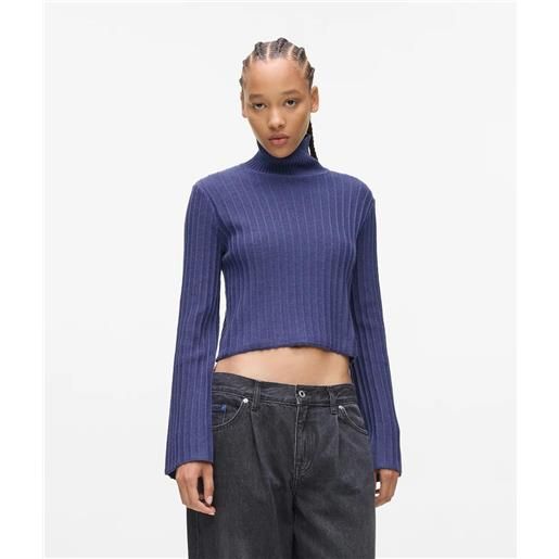 Karl Lagerfeld maglia Karl Lagerfeld jeans cropped a lupetto donna