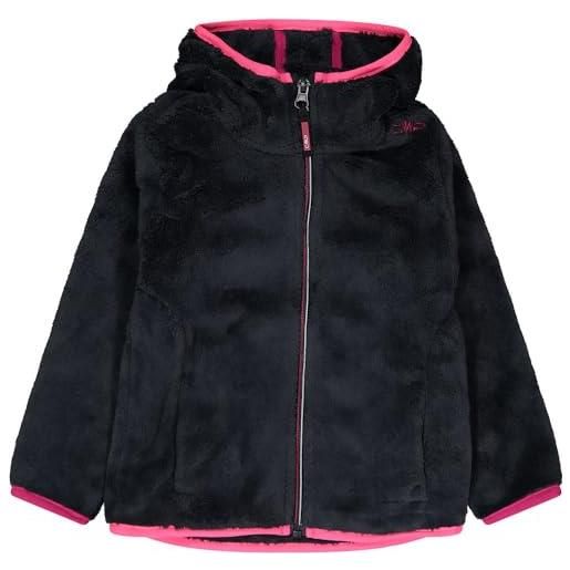 CMP giacca da bambino con cappuccio fisso unisex - bambini e ragazzi, titanio, 86cm