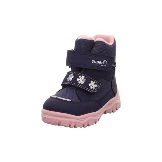 Superfit husky1, stivali da neve bimba 0-24, blu rosa 8030, 21 eu