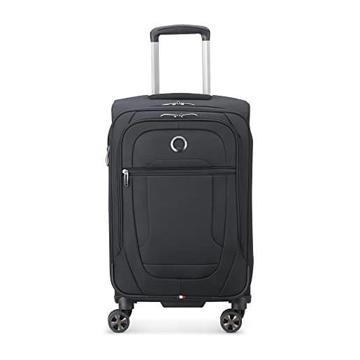 DELSEY paris helium dlx softside - valigia espandibile con ruote girevoli, nero, carry on 20 inch, helium dlx softside bagaglio espandibile con ruote spinner