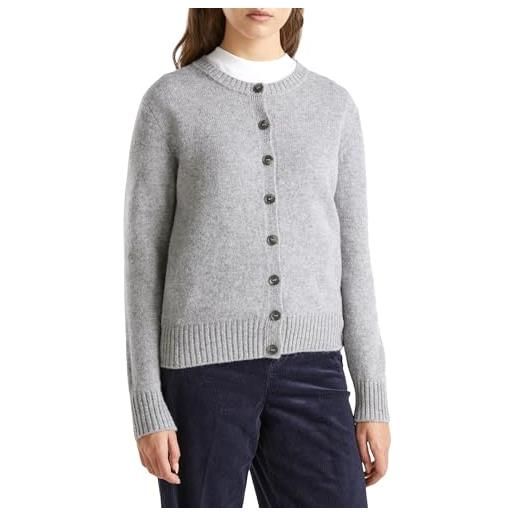 United Colors of Benetton maglia coreana m/l 103me500l maglione cardigan, grigio 501, m donna