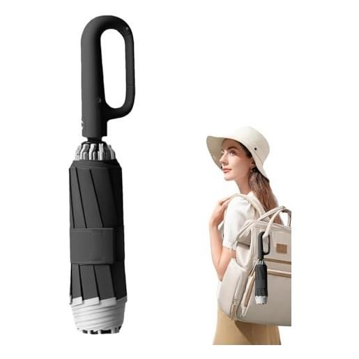 Ghjkldha ombrello antivento con chiusura inversa | ombrelli pieghevoli antivento | ombrello con chiusura inversa per i viaggi | ombrello da viaggio portatile, ombrelli antivento pieghevoli, ombrello automatico