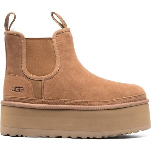 UGG stivaletti classic mini con suola rialzata - toni neutri