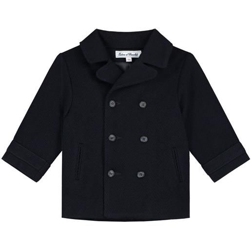 Tartine Et Chocolat cappotto doppiopetto - blu