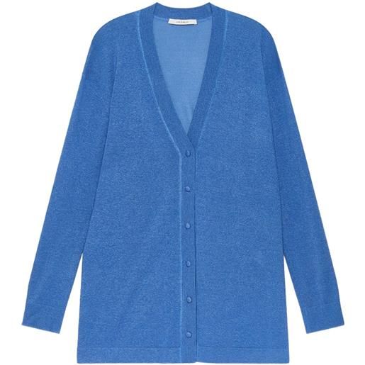 MALIPARMI cardigan con bottoni - blu
