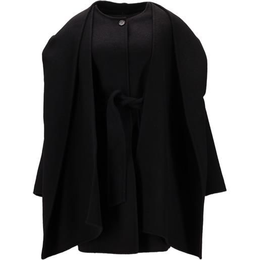 P.A.R.O.S.H. mantella con cappuccio - nero