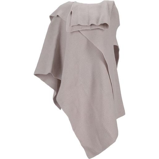 Niccolò Pasqualetti poncho mistero - toni neutri