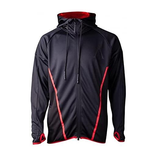 Difuzed assassin's creed odyssey - technical hexagonal uomo felpa jogging nero xl 100% poliestere regular
