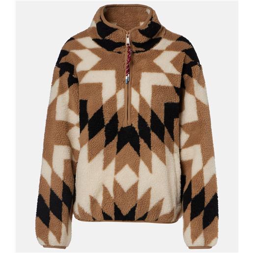 The Upside giacca harlow in teddy con stampa
