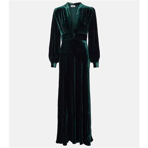 Rixo abito lungo emory in velluto