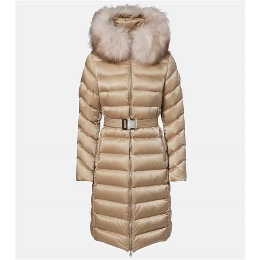 Moncler piumino leersie con shearling