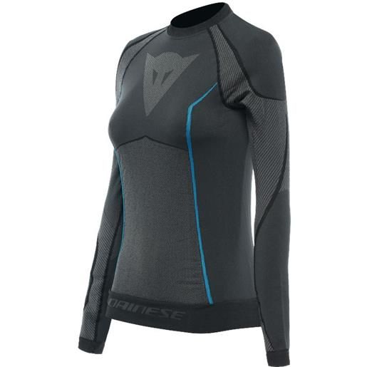 DAINESE maglia donna dry ls lady shirt nero blu DAINESE